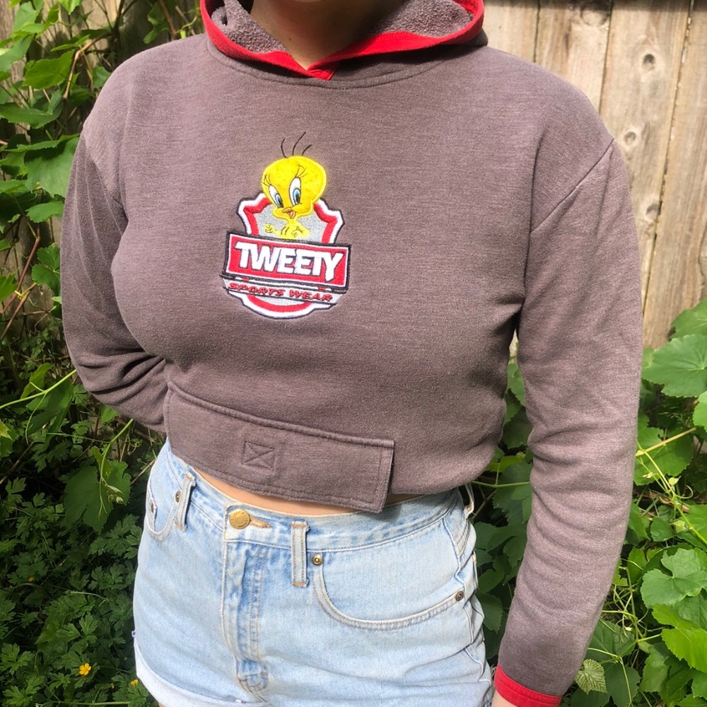 Looney Tunes Tweety ringer sweatshirt 🐣 🌟